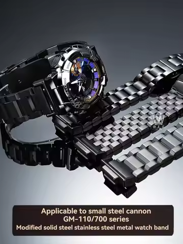 Farm Oak modified stainless steel bracelet Watchband For Casio G-SHOCK GA-2100 GM2100 GM-110 GA110 D