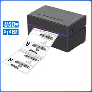 เครื่องพิมพ์ฉลาก ใบปะหน้าพัสดุ ไม่ใช้หมึก USB+Bluetooth Thermal Label Printer เครื่องปริ้นใบปะหน้า เครื่องปริ้นความร้อน เครื่องพิมพ์ฉลากสินค้า ใช้ได้ทั้ง IOS และ Android เครื่องปริ้นบลูทูธ เครื่องพิมพ์บาร์โค้ด เครื่องปริ้นลาเบล