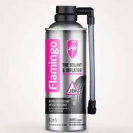 CAR AND MOTORCYCLE TIRE SEALANT AND INFLATOR FLAMINGO 450ML