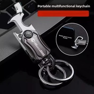 Creative Fidget Spinner Keychain Multifunctional Pendant Bottle Opener Motorcycle Car Keyring