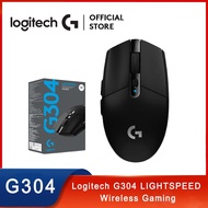 MOUSE (เมาส์ไร้สาย) LOGITECH GAMING GEAR G304 LIGHTSPEED WIRELESS (BLACK) By Speed Gaming