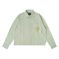 Moxie Axel Longsleeve Boxy Shirt - Sage Green Boxy Shirt Men