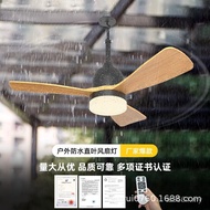 Chandelier Outdoor 65 Balcony IP Pavilion Ceiling Fan Light Cross-Border Fan Small Package Sunshine 