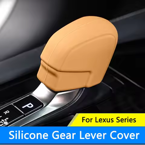 QHCP Car Gear Shift Knob Cover Gear Knob Sleeve Silicone For Lexus RX 23-24 NX 22-24 ES 18-24 UX 19-
