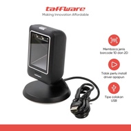 Taffware Desktop Barcode Scanner Portable USB 1D 2D QR - MP6300IR
