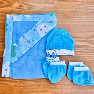Hood Combi| Baby Hood Pranela with Bonet set(Combined Set )