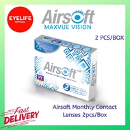 Maxvue Airsoft Monthly Disposable Contact Lenses 2pcs/Box