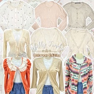 Cardigan outer outwear jacket coat blazer coquette cotagecore vintage milkmaid ruffle lace y2k shabb