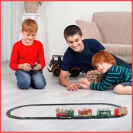 Christmas Electric Trains Set Locomotive Train Toy and Track Set with Railway Tracks Electric Train Toys Around  yunt2sg