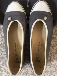 Longchamp 經典鐵灰色布鞋
