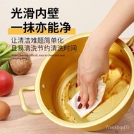 Korean Style Yellow an Aluminum Pot Small Soup Pot Golden Instant Noodle Pot Yellow an Aluminum Pot Quick Heating Cookin
