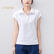 Eyouth 13108 Cotton Polo Women’s T-Shirt - Comfortable & Stylish for Everyday Wear