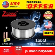 Gasless flux cored mig wire 1kg welding free 0.8mm contact tip ZICSANO