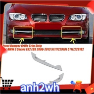 【A-NH】1Pair Front Bumper Grille Trim Strip for BMW 3 Series X5 E92 E93 2011-2013 320 323 325 328I 330I Spare Parts Parts 51117229181 51117229182