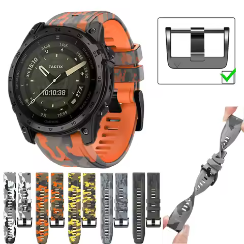 22 26mm Printed Strap For Garmin Approach S70 Epix Pro 47mm Epix Pro 51mm Fenix 5 5X 6 6X 7 7X Tacti