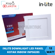 INLITE Downlight Led Panel BERGARANSI 12 Watt KOTAK 12w