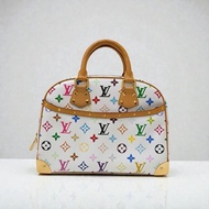 莉亞精品♡LV 白三彩手提包 二手美包
