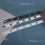 Suitable for HYUNDAI CUSTIN CUSTIN Modified Hybrid Trunk HYUNDAI Black English Letter Car Logo