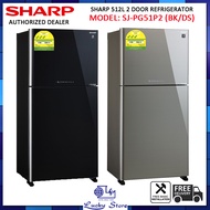(Bulky) SHARP SJ-PG51P2 512L 2 DOOR REFRIGERATOR, 3 TICKS, FREE DELIVERY, SJ-PG51P2-BK, SJ-PG51P2-DS