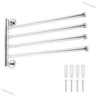 bestshopp83  Stainless Steel Swing Out Towel Bar Hanger Holder Organizer Wall Mounted