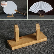 PEWANYMX Folding Hand Fan Stand, Stylish Traditional Bamboo Display Holder, Fan Frame Base Bamboo Durable Chinese Traditional Fans Accessories Wedding