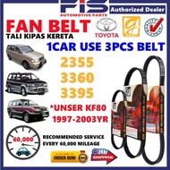 FIS Gaido Fan Belt Toyota Unser 1.8 KF80 Air Cond Alternator Power Steering 2355 3360 3395 Tali Kipa
