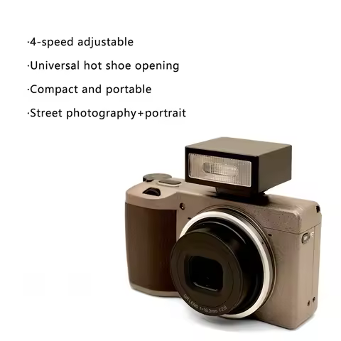Mini Hot Shoe Rechargeable Miniature Camera Macro Xenon Flash for Mirrorless Digital Camera A7C DLUX