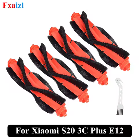 Main Brush Fit For ( Xiaomi S20 3C Plus E12 B112 D106 E10 C103 E10C ) Replacement Xiaomi Vacuum Clea