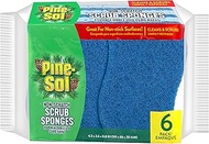 Pine-Sol Non Scratch Scrub Sponges - Double Sided Dish Scrubber Safe for Nonstick Cookware - Kitchen