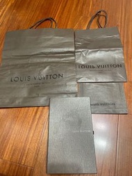 LV Louis Vuitton 紙袋、抽屜式紙盒、立體信封袋