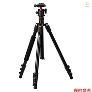 K&F CONCEPT Adjustable Height Camera Tripod Stand Aluminum 4-Section 63.4in/161cm 10KG Payload with 