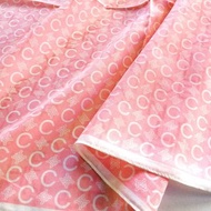 Celine 古董絲巾 粉紅 monogram 圖案 23 x 22.5 英吋