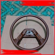 (BK Faid) Steering Wheel STIR TOYOTA KIJANG GRAND SUPER 86-92 ORIGINAL Brown Without Horn Cover