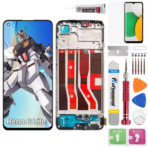6.43'' For Oppo Reno6 Lite CPH2365 LCD Touch Screen Display For OPPO Reno 6 lite Assembly Display Re