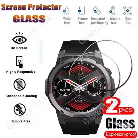 2PCS 9H Tempered Glass Screen Protector For Zeblaze Vibe 7 Pro Smart Watch ZeblazeVibe7Pro Vibe7Pro 