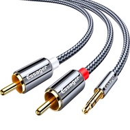 ESSAGER 1CLICK2BUY ESTER 3.5mm to 2 RCA Jack Audio Cable Adapter Splitter HiFi 3m - EYPZJ-MYC0G
