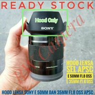 Sh116 Lens Hood Sony E 35mm F1.8 OSS APS-C 50mm 35 50 A6000 A6100 A6300 A6400 Hood Lens