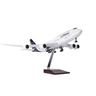 1/150 Scale Diecast Airplanes B747 Lufthansa 2024 New Plane Model with Wheel Landing Gear Collection