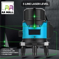 AA MALL 5 Lines 6 Points Adjustable Laser Level 360° Rotary Indoor Outdoor Self Leveling Measuring T