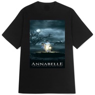 Annabelle Doll Horror Tshirt Unisex Casual Material 100% Cotton Black T-SHIRT