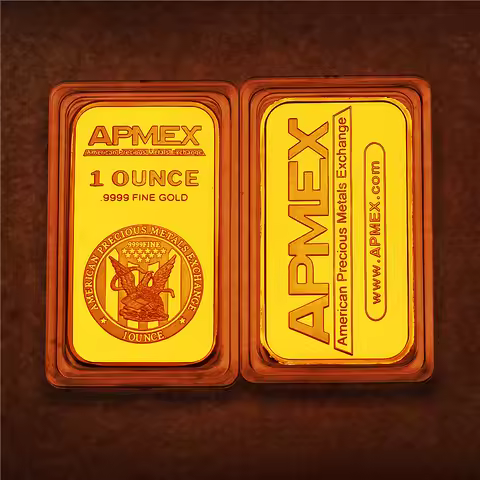 1 oz Apmex Gold Bar 24k Gold Plated Bullion 999 Fine Gold Plated Ingot Badge Coin