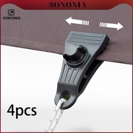 SONONIA 4x Heavy Duty Tarp Clips Tent Clips 20kg Maximum Tensile Strength Portable Versatile Use Tar