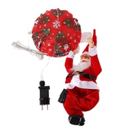 cod Led Santa Claus Parachute Lights Christmas Atmosphere Lights Outdoor Solar Lights Holiday Diy Li