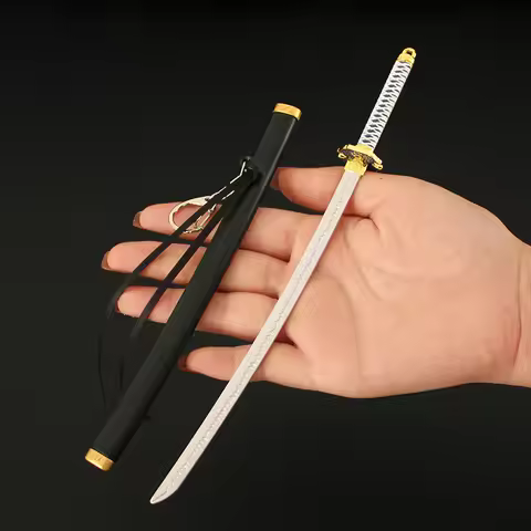 22cm Dark Slayer Yamato Sword Keychain Judgement Iaido DMC Game Peripherals Dante Sword Model Keycha