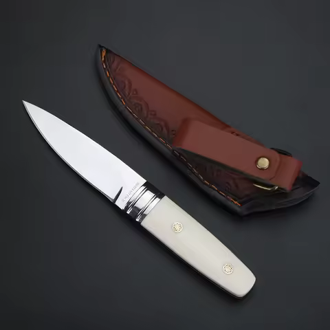 Outdoor knife M390 powder steel high hardness sharp small straight knife for easy survival and carry