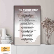 87- 20x30cm Wooden Poster THE APOSTLES' CREED Christian Wall Decoration Home Walldecor