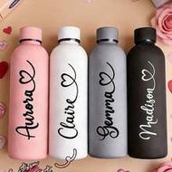 1pc Customized Double-Layer Stainless Steel Coffee Cup/Soda Bottle, Sports Insulated Water Bottle, 5