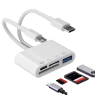 42OTG,SD/TFUSB,,  Pembaca Kad 4-dalam-2 Serbaguna OTG SD TF USB dengan Port Pengecasan untuk Peranti