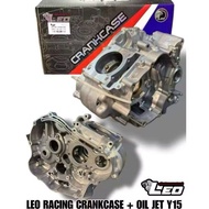 Y15ZR Y15 RACING ENGINE ENJIN CRANKCASE / CASING 76MM HOLE + OIL JET - LEO THAILAND