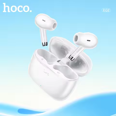 HOCO EQ2 Earbuds Bluetooth Earphones Hifi Stereo Sound Dual Microphone Music Sport headset for iphon